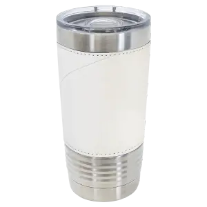 Silver 20 oz. tumbler with volleyball wrap