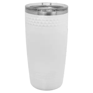 20 oz. golf tumbler in white
