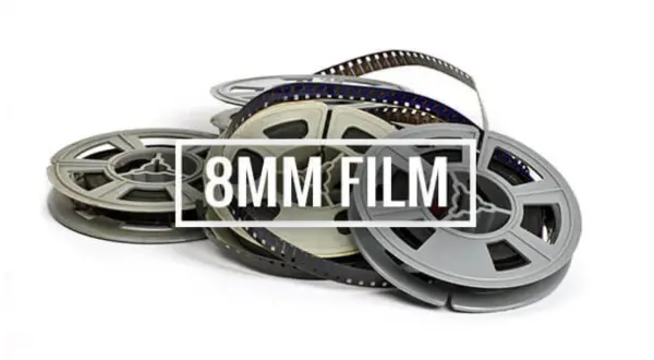 8mm film reels for home movie transfer and digitizing