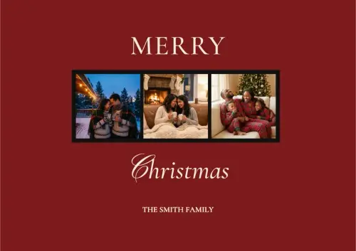 Photobooth Christmas holiday card
