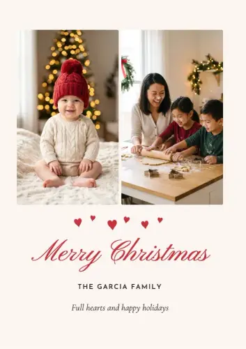 Little Hearts holiday card