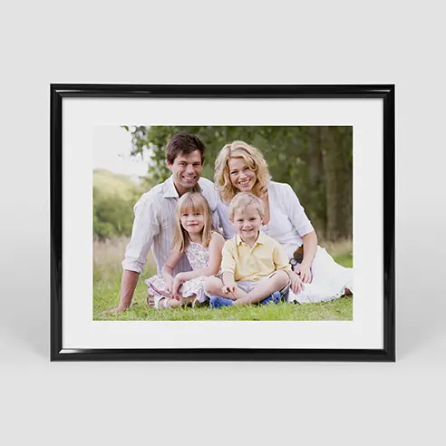 Horizontal poster in black frame 20x16