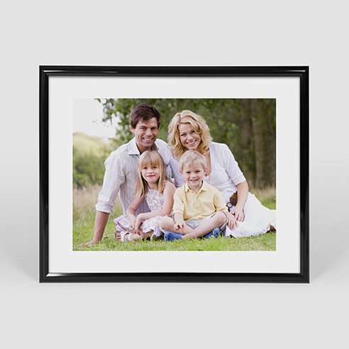 16x20 horizontal poster in black frame