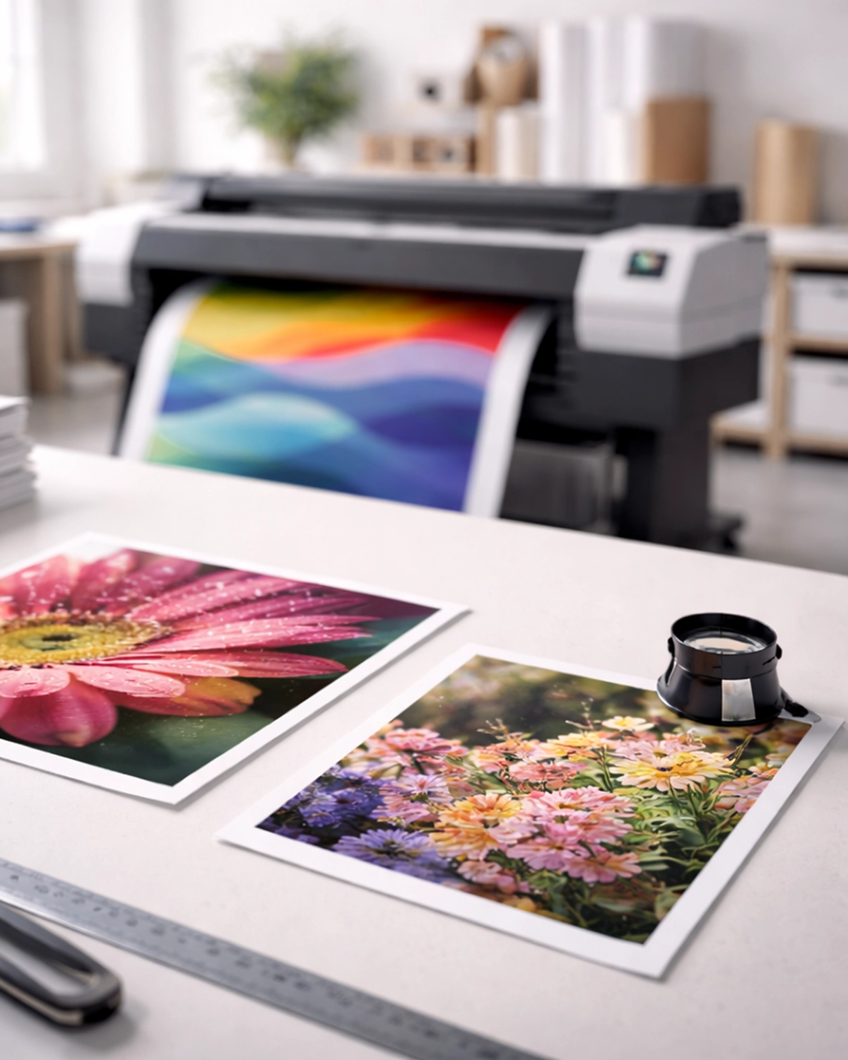 Print lab scene used as thumbnail for Resolution Specs.