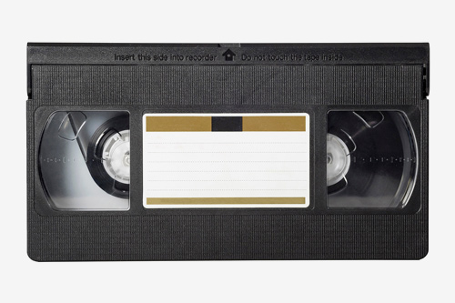 Home movies ready for videotape transfer to digital