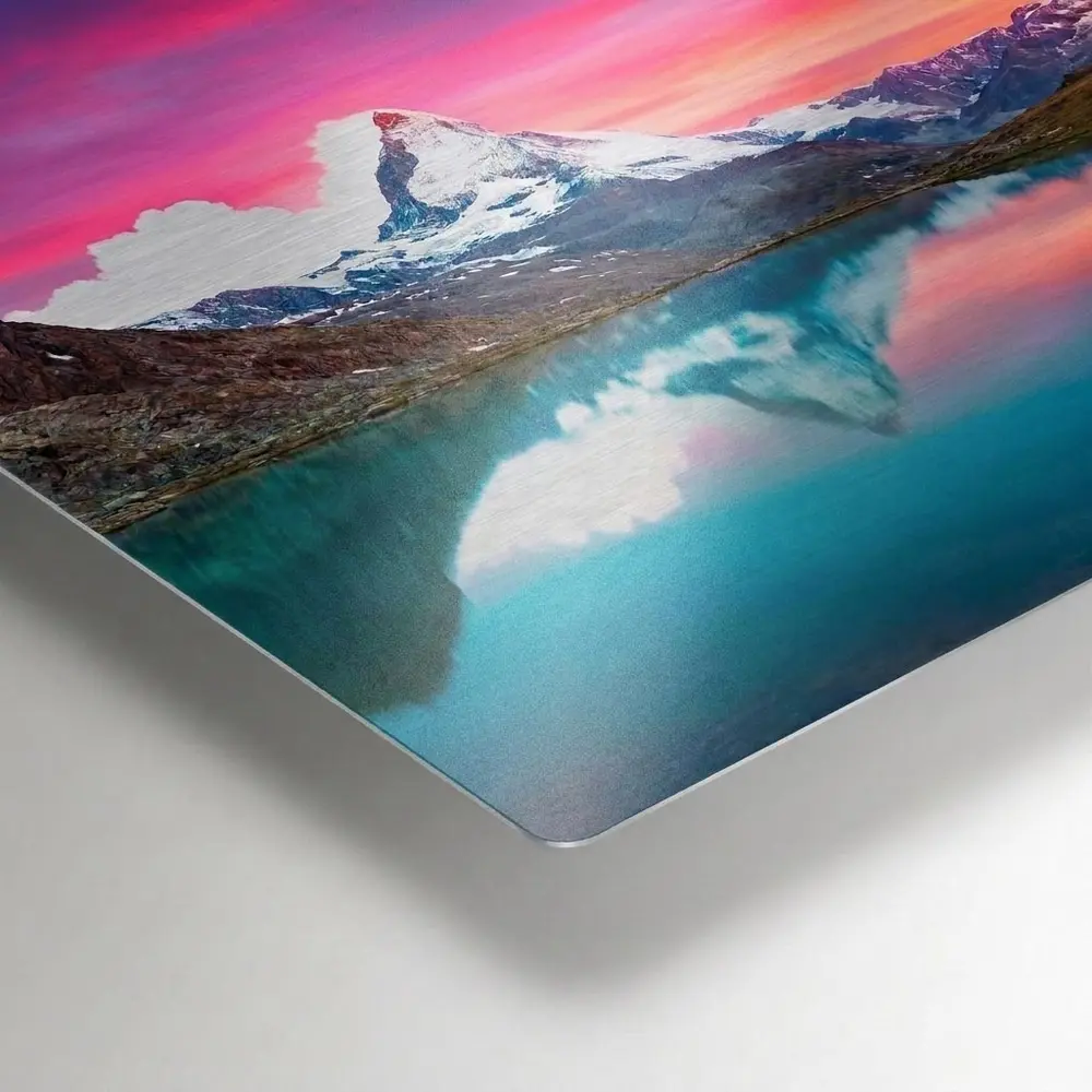 Sheer Satin metal print surface