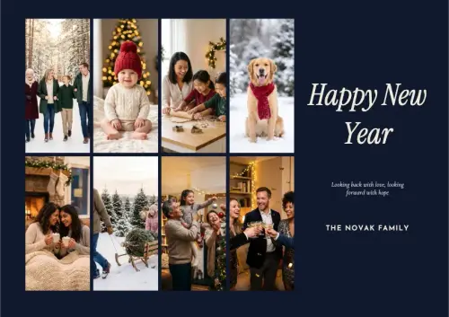 Looking Back holiday card