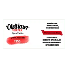 Oldtimer šalica s imenom i godinom – jednostavno, originalno i pogođeno u sridu