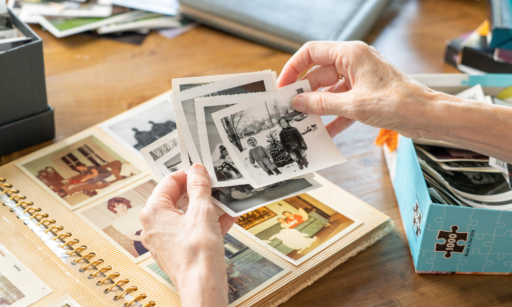 Old photos ready to be scanned