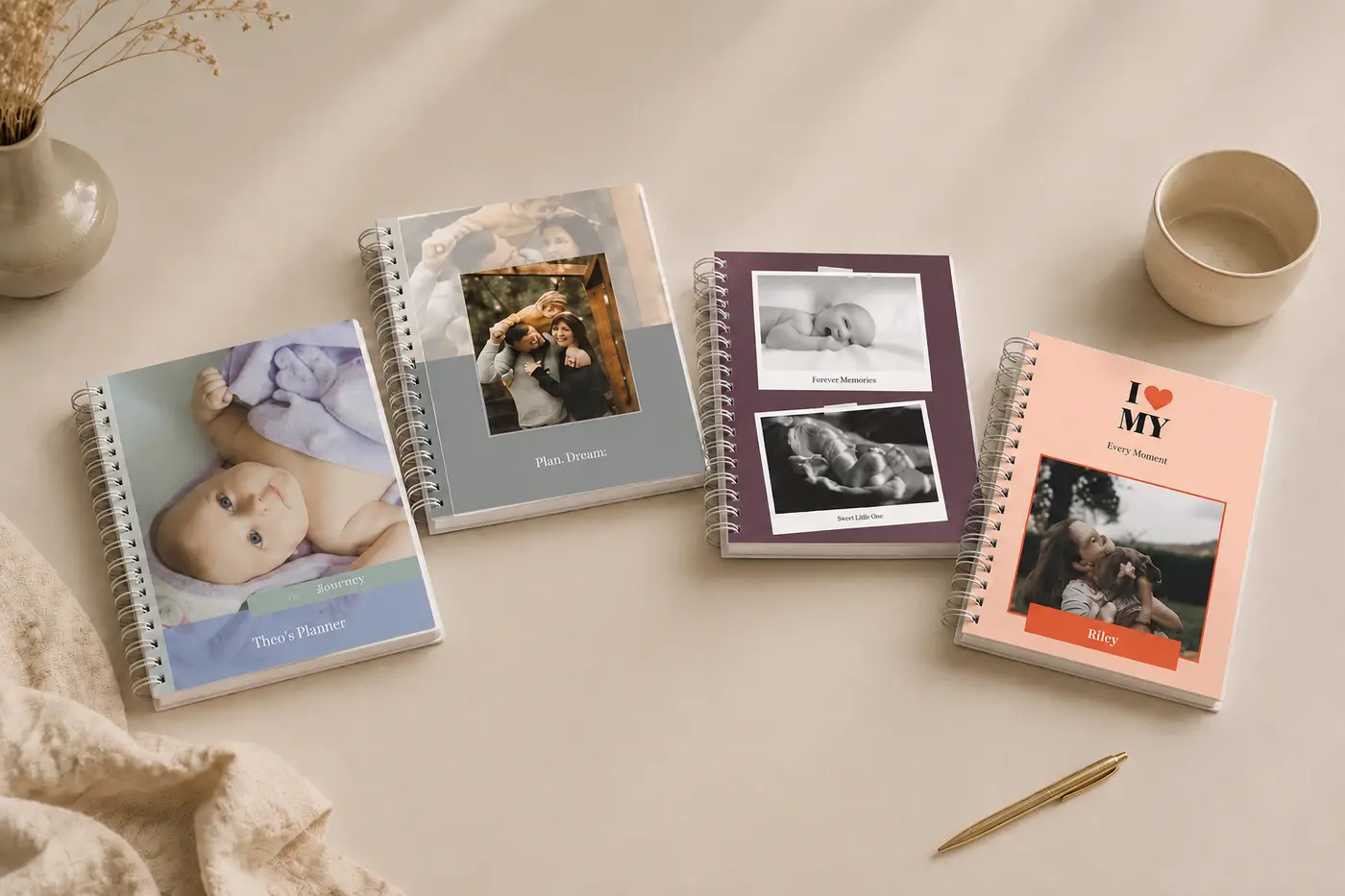 Weekly photo planner overview