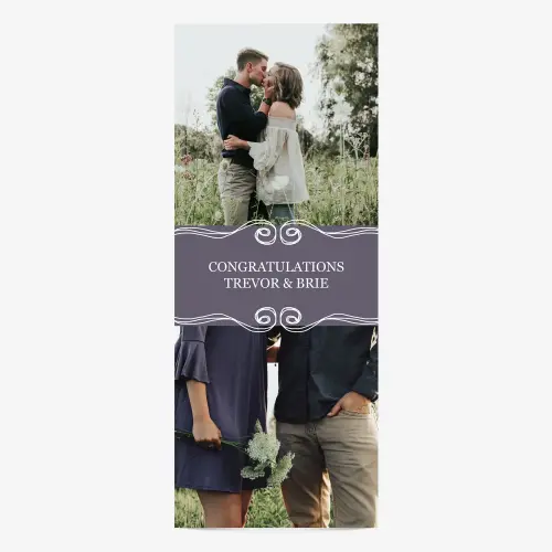 Congratulations banner for wedding