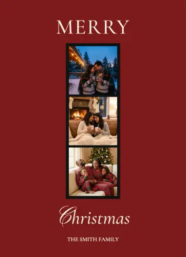 Photobooth Christmas holiday card