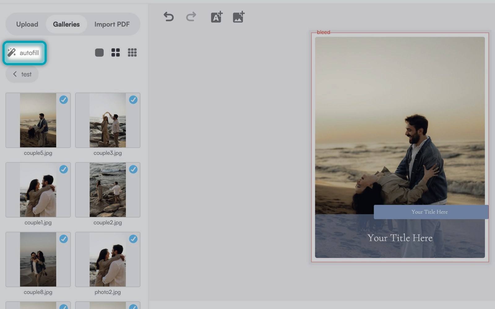 Auto Fill in the LifePhoto editor