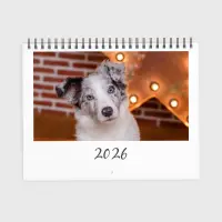 Simple and stylish photo calendar you can personalize with family, travel, or pet photos