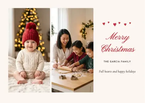 Little Hearts holiday card