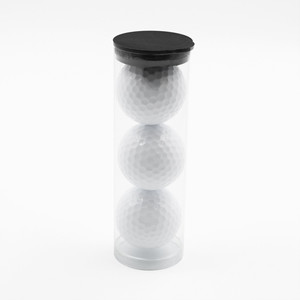 Your golf balls will be packaged in packs of 3 in a clear tube with black snap lid.