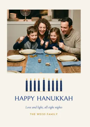 Eight Nights holiday card