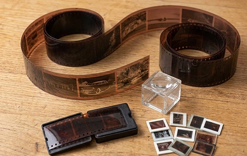 film negatives converted to digital file format