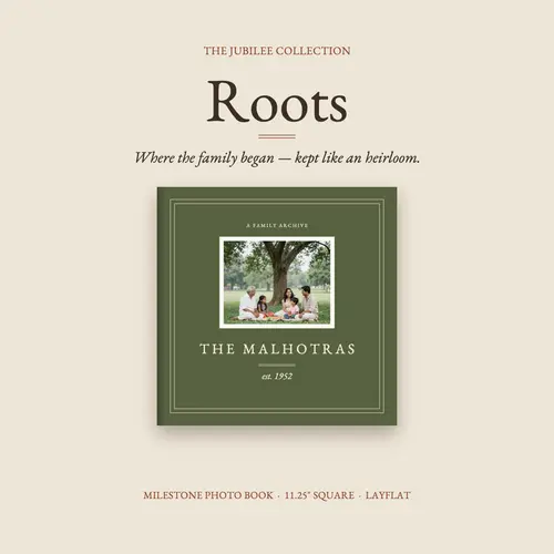 Roots family archive photo book