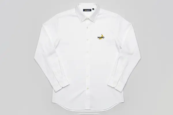 Professional dress shirt with embroidered logo