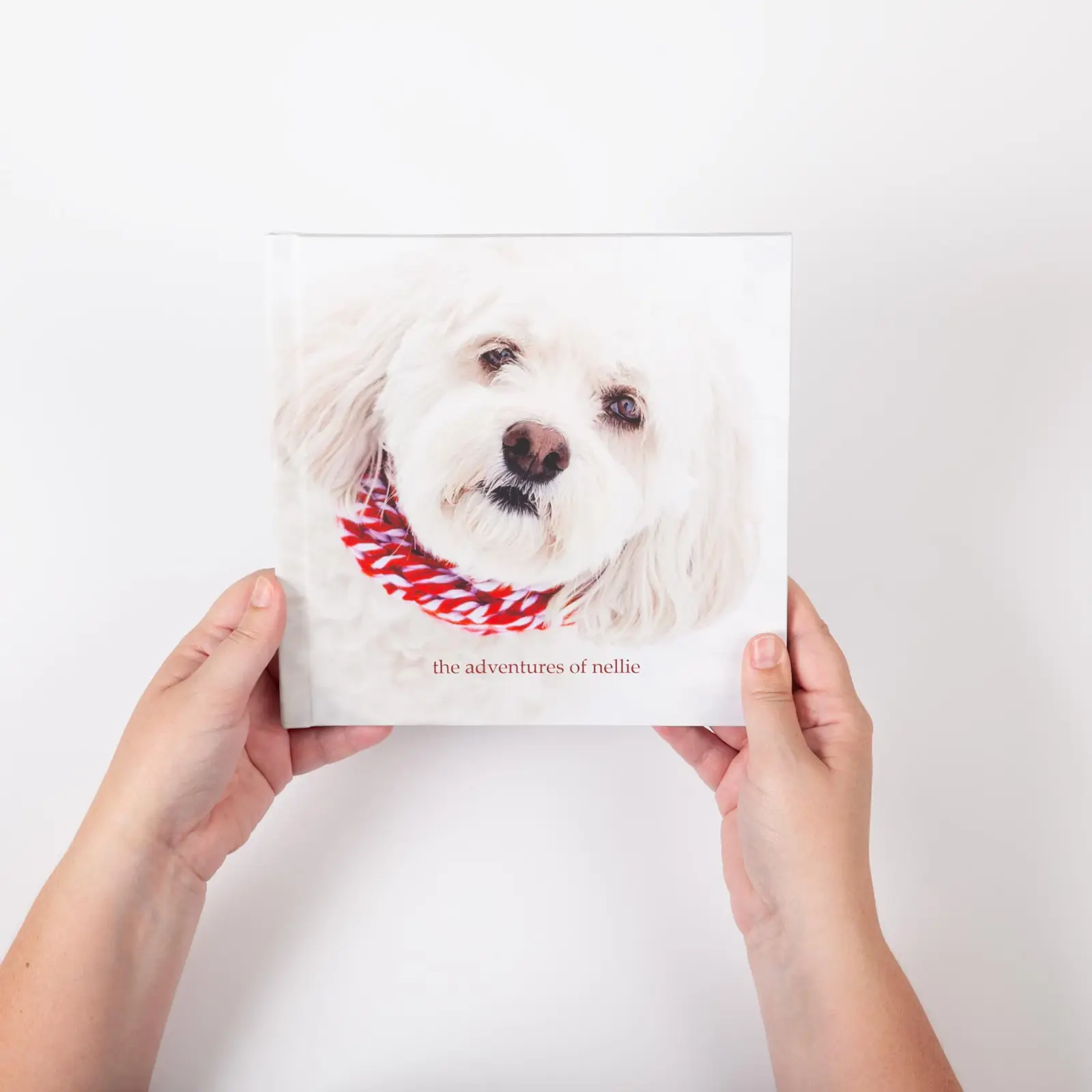 Image wrapped photo book cover