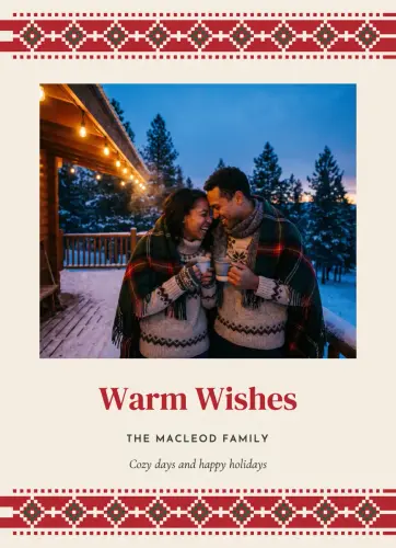 Fair Isle holiday card