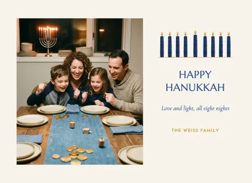 Eight Nights holiday card