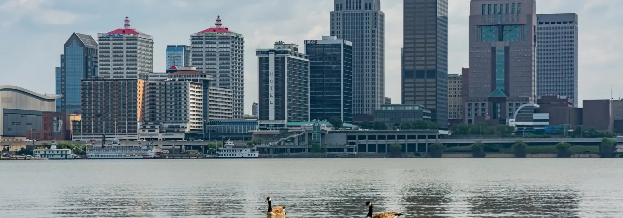 ide banner image of the Louisville skyline across the Ohio River for the top of the page.