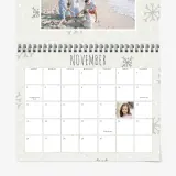 Seasonal calendar with photos