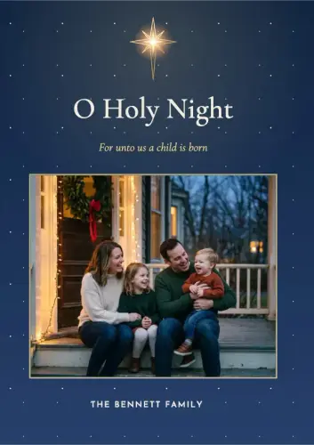 O Holy Night holiday card