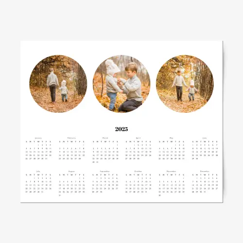 Photo magnet calendar design