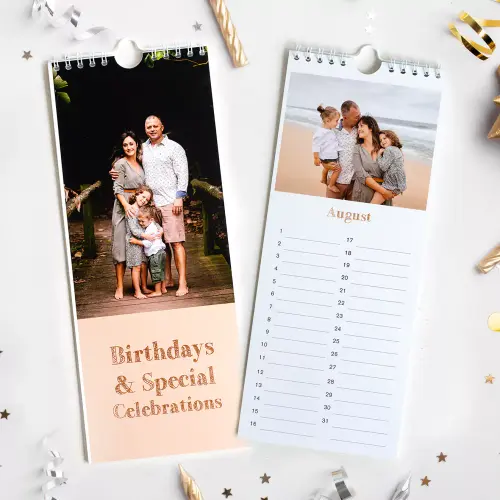 Print a birthday photo calendar online with Rapidstudio