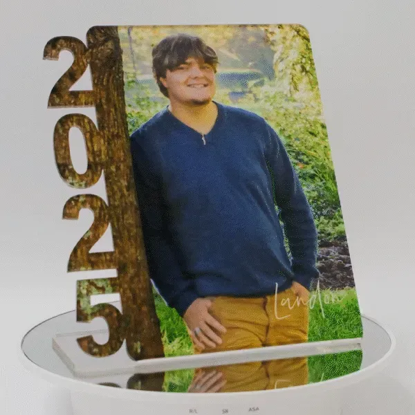 Laser-cut graduation year keepsake