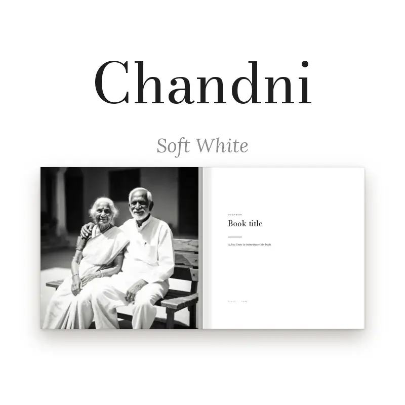 Chandni photo book in moonlight