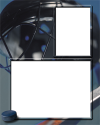 Ice hockey team mate template