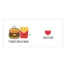 Šalica s imenima i slatkim motivom za parove koji savršeno pašu zajedno.