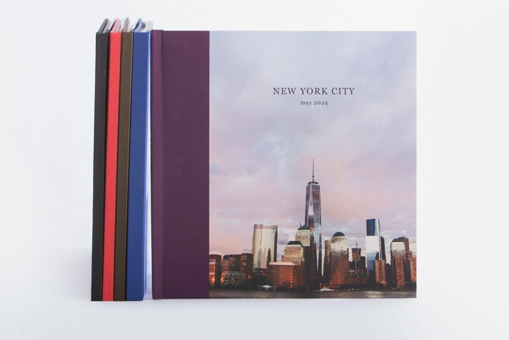 Custom linen wrapped picture book