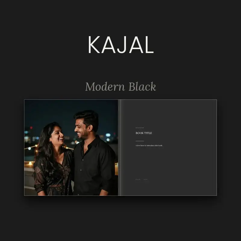 Kajal photo book in kohl black