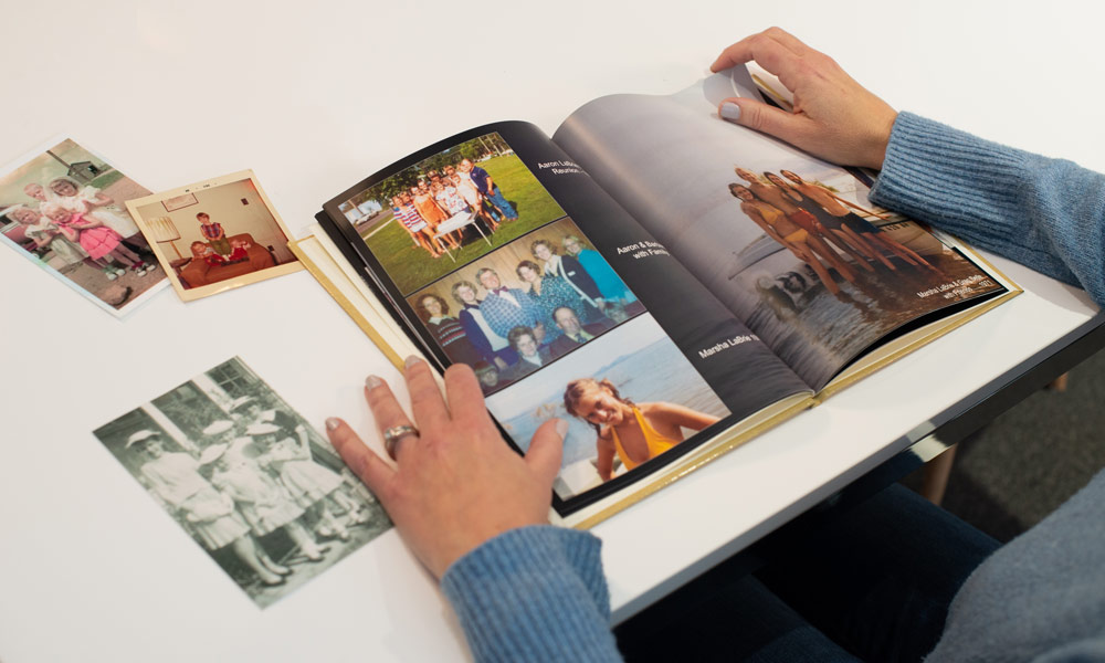 Several images designed in a collage for display.
