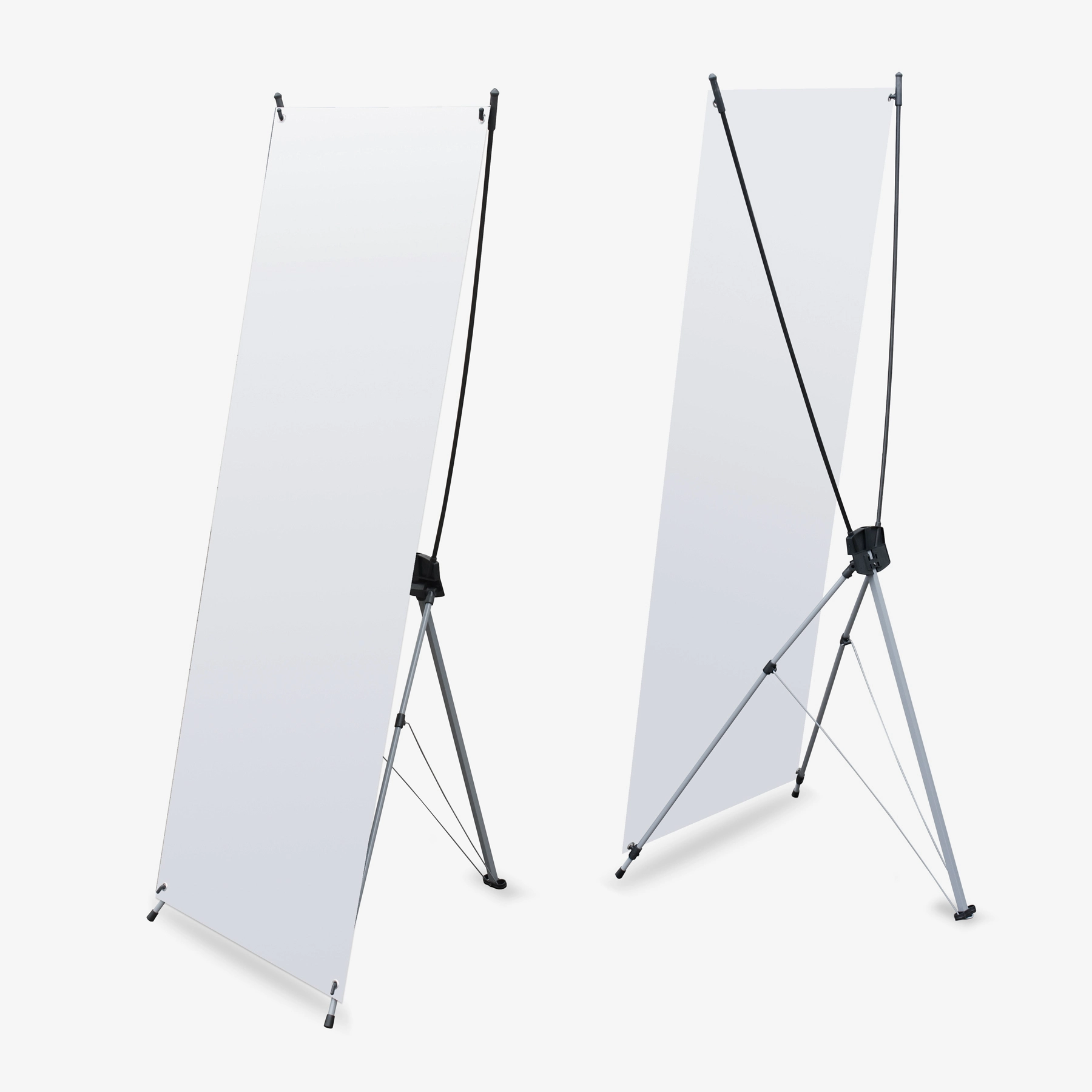 Photo banner stand