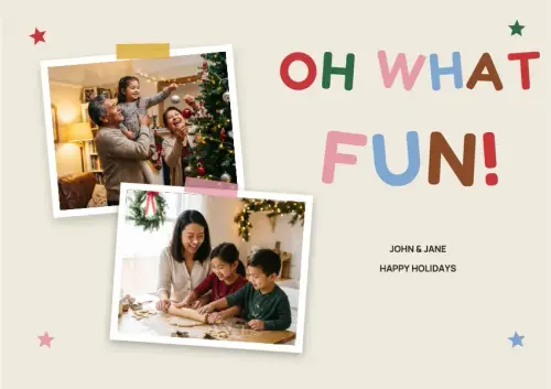 Oh What Fun holiday card