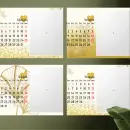 Zlatni stolni kalendar s motivom srca – personalizirani foto kalendar sa slikama obitelji, savršen poklon, Puna.hr