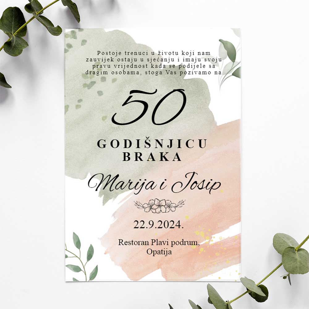 Pozivnica za godišnjicu braka 2