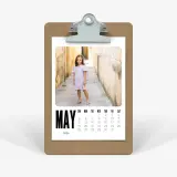 Small photo desk calendar