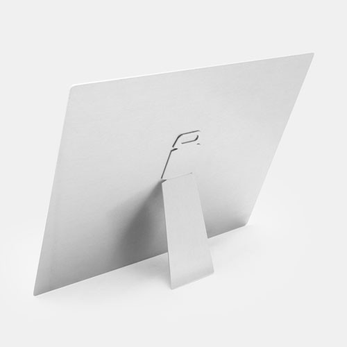 Tabletop Easel Metal Photo Print Back View