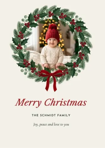 Wreath Ring holiday card