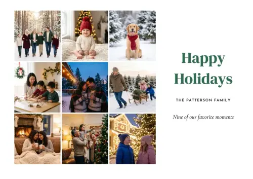 Nine Square holiday card