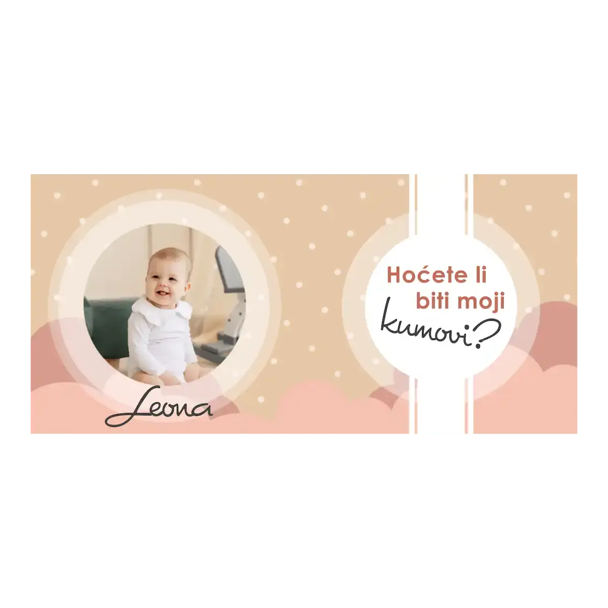 Šalica s najljepšim pitanjem za buduće kumove.