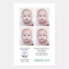 Exemple photo d'identité bébé officielle pour passeport