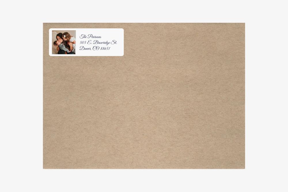 Custom printed address labels with your photo